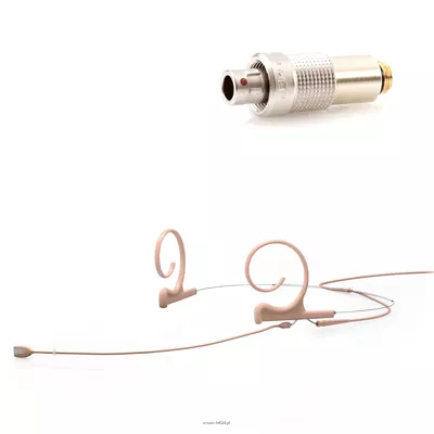 DPA 4188-DC-F-F03-LH - 4188 CORE Directional Flex Headset Mic, 120 mm Boom, Beige, 3-pin LEMO