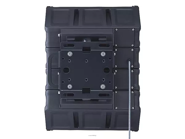 TOA HX-5B  System głośnikowy z regulowaną charakterystyką promieniowania; zbudowany z 4 modułów głośnikowych (woofer + 3 tweetery każdy); moc znamionowa 200W, efektywność 96-99 dB SPL (zależnie od kąta otwarcia), pasmo przenoszenia 70(85)Hz - 20kHz (zależ - 3