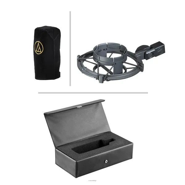 Audio-technica AT4033A SM mikrofon pojemnościowy (kardioida) z amortyzowanym statywem - 5