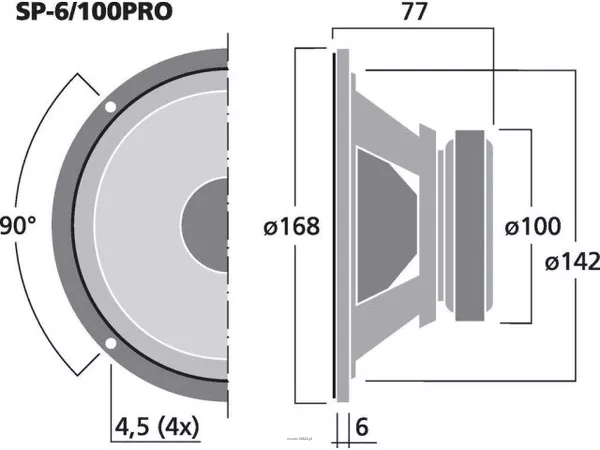 Monacor SP-6/100PRO - 2