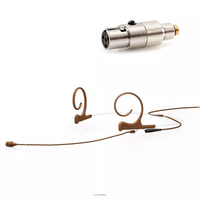 DPA 4266-OC-F-C10-LH - 4266 CORE Omni Flex Headset Mic, 110 mm Boom, Brown, TA4F Mini-XLR