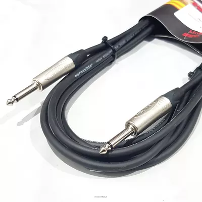 Instrumental cable, Neutrik Jack, 3 m+pack - kabel instrumentalny, srebrny Jack Neutrik, 3 m Link