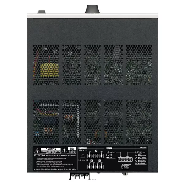 YAMAHA PA2030a Przełączany wzmacniacz miksujący klasy D Lo-Z/Hi-Z (Lo-Z: 2 × 30 W, Hi-Z: 1 × 60 W) - 3
