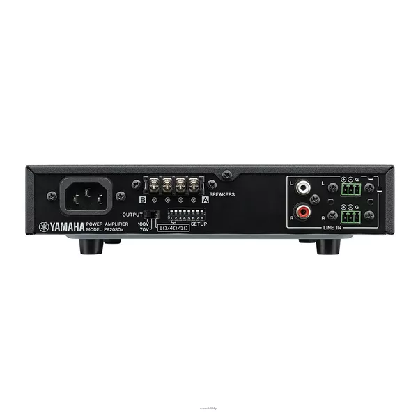 YAMAHA PA2030a Przełączany wzmacniacz miksujący klasy D Lo-Z/Hi-Z (Lo-Z: 2 × 30 W, Hi-Z: 1 × 60 W) - 2